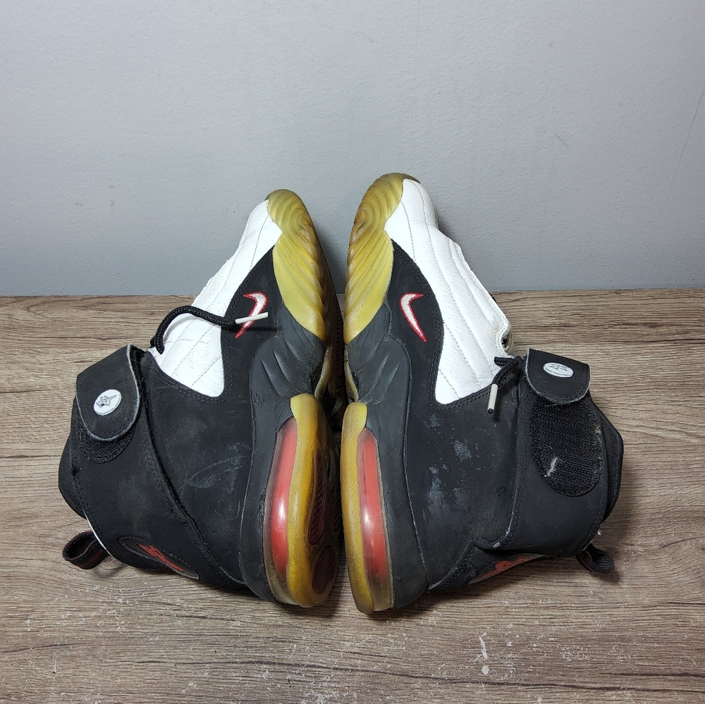 Nike Air Penny IV 'True Red' White/Black 864018-101 (2016) Size 9.5 - Picture 5 of 8